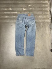 Vintage 80s Levi’s 501xx Fly Button Light Wash Blue Jeans Denim USA Made 34