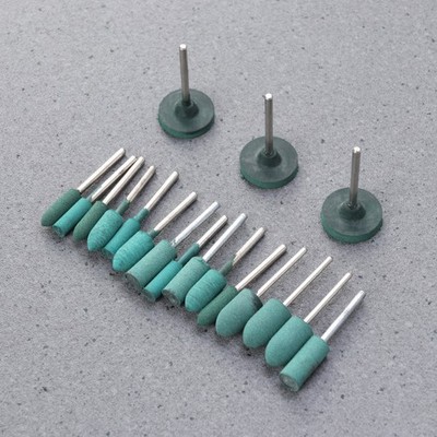 18pcs zylinderförmiges Schleifgummirad Polier18pcs Schleifgummirad Polierrad