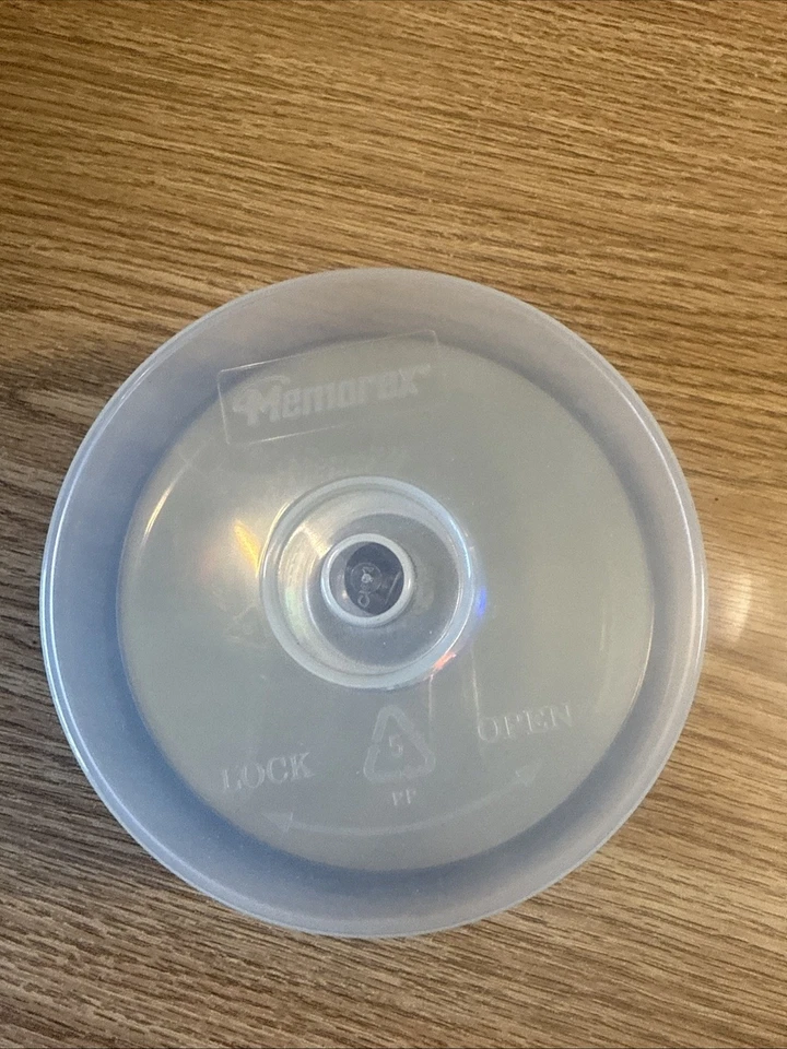 Caixa de bolo Memorax 21 CD DVD armazenamento BluRay estojo com eixo. Usado (5) - Imagem 2 de 3