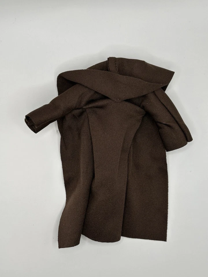 Star Wars Black Jedi Knight Yord Fandar Cloth Hooded Cape Fodder 1/12 Scale - Image 2 of 2