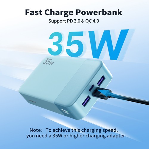 Power Bank 20000mah 35W USB C Backup Battery Portable Charger For Phone Charger