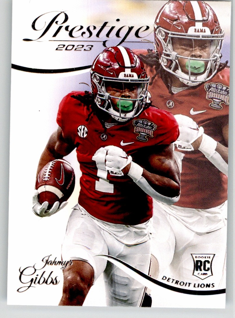 Jahmyr Gibbs 2023 Panini Prestige 343 Detroit Lions Rookie