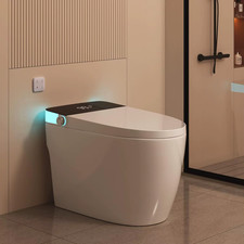 Smart Toilet Warm Heated Seat Auto Flush Elongated Soft-Close Seat  Lid