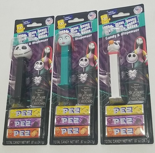 Neu 2025 Nightmare Before Christmas Pez - JAKE, SALLY & ZERO - neuwertig im Paket