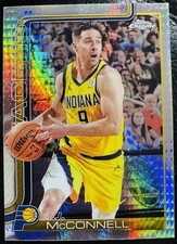 2025-26 Topps Chrome TJ McConnell Prism Refractor #11 Indiana Pacers 
