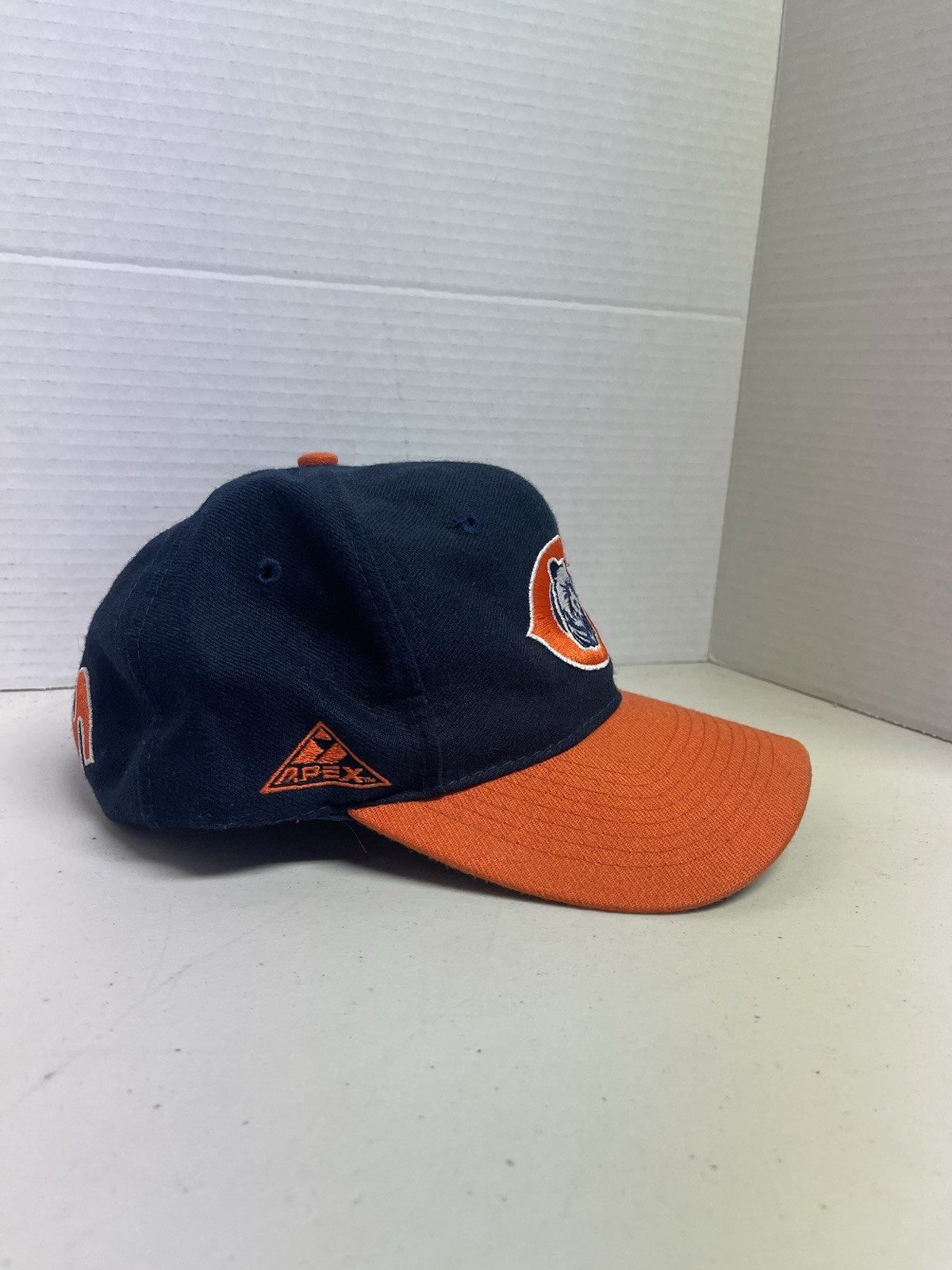  Vintage 90s Chicago Bears by APEX ONE Snapback NFL Hat Cap WOOL BLOCKHEAD