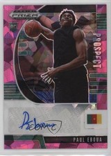 2020-21 Panini Prizm Draft Picks Prospect Pink Ice Paul Eboua #PA-PE Auto 8d2