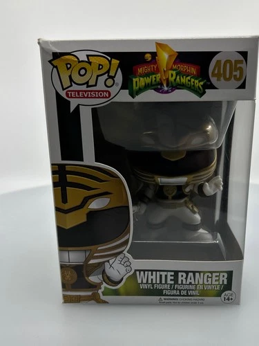 Funko POP! Television Power Rangers White Ranger #405 Vinyl Figure DAMAGED BOX
