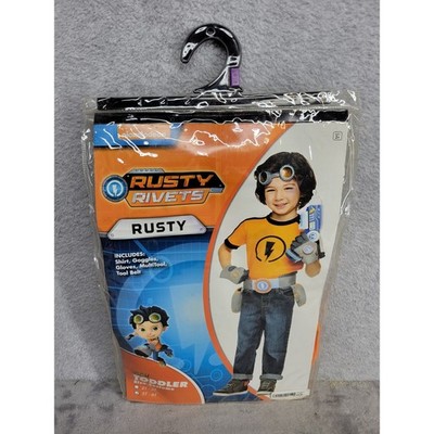 Rusty Rivets Costume Spirit Halloween Toddler Size 5T 6T Includes Shirt