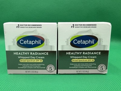 (2 Pack) Cetaphil Face Healthy Radiance Whipped Day Cream SPF 30, EXP 07-26 E35