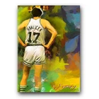 John Havlicek #11 Art Card Limited 48/50 Edward Vela Signed (Boston Celtics)
