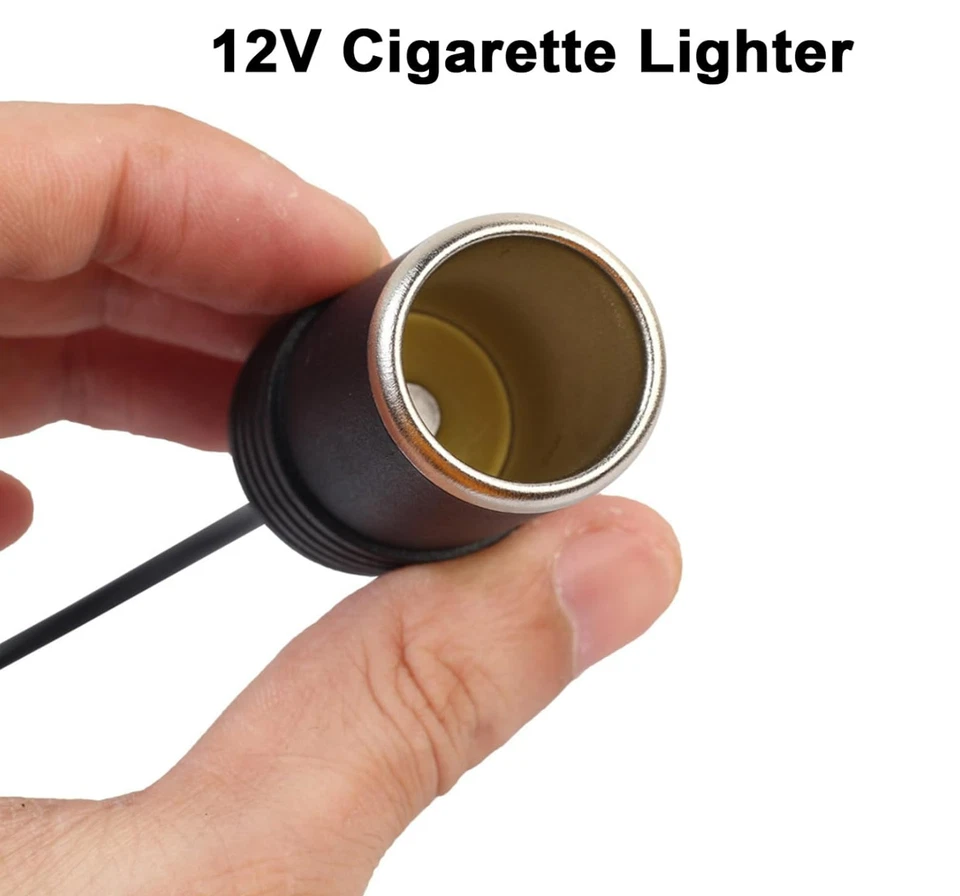 Neu! 60cm KFZ Zigarettenanzünder-Adapter Stromkabel 5V USB auf 12V Buchse Auto - Bild 2 von 4