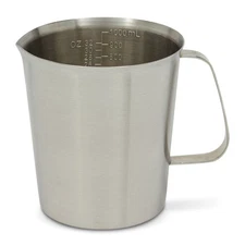 32 oz Stainless Steel Measuring Cup with Handle, 1000 ml Metal Pitcher
