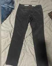 Anthropologie Pilcro the Letterpress Serif Gray Corduroy Skinny Jeans