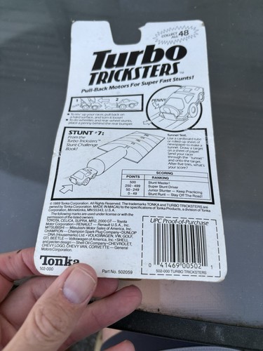 Red Hot Auto Parts Vintage Tonka Turbo Tricksters Pull Back Car 1989- - Picture 14 of 14