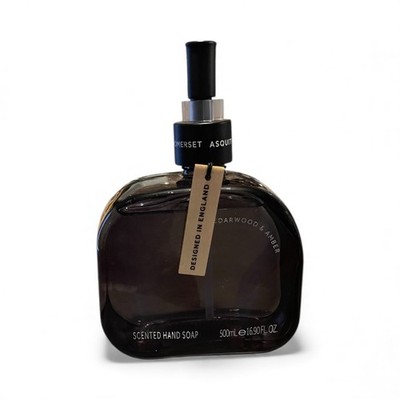 Asquith & Somerset Cedarwood & Amber Hand Soap 16.9 oz Glass Jar   Moisturizing