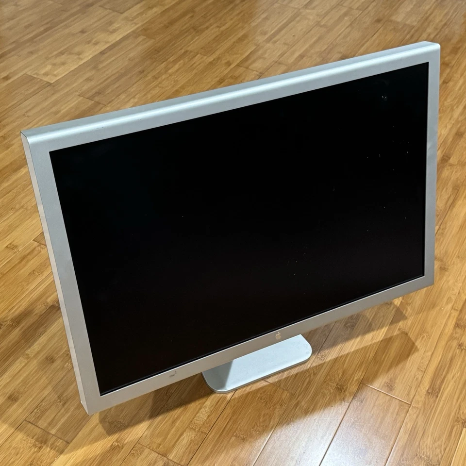Apple Cinema Display A1083 30" Monitor Tested w/ Cords No Power Supply Scuff - Image 2 of 4