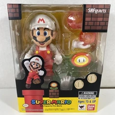SH Figuarts Fire Mario Super Mario Action Figure New Sealed Tamashii