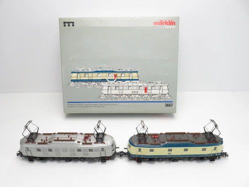 (QQ0148) Märklin 3667 E-Lok-Set BR 118 und E18 der DB, digital, H0 AC, OVP | Condition: Gebraucht