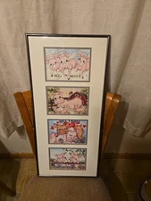 Lisa Rasmussen 2003 Pig Farm Animal Limited Edition Prints Signed