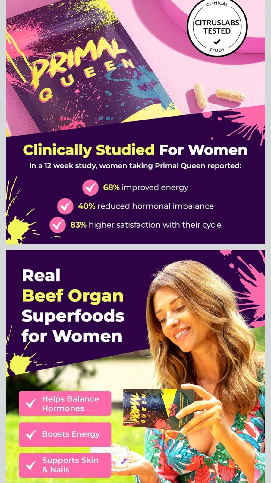 Primal Queen Brand New One Bag Of 60 capsules