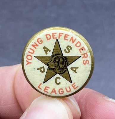 Vintage ASPCA Society Prevention Cruelty To Animals Young Defenders League Pin