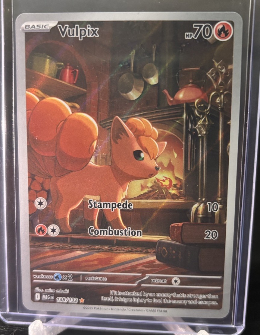 Pokémon TCG - Vulpix 138/132 ME01: Mega Evolution Illustration Rare Holo NM