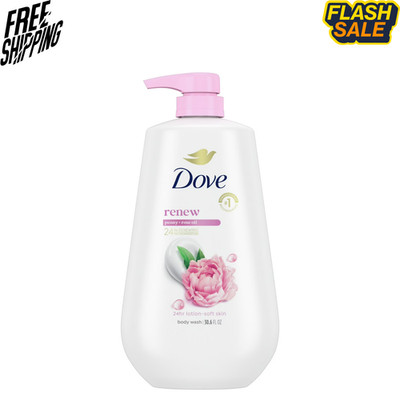 Dove Peony and Rose Oil Body Wash Pump 34 Oz Skin Cleanser