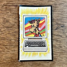 Rare Toys R Us GEOFFREY on Vintage Computer Sticker - used - from scrapbook
