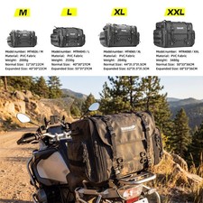 Rhinowalk Motorcycle Bag 19L-80L Expandable W...