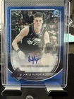 2025-26 Bowman Kyle Filipowski Chrome Auto Blue Geometric Refractor #/150 Jazz