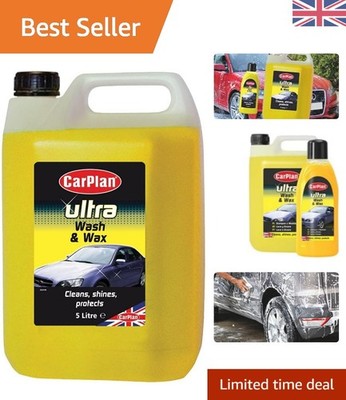 5L pH Neutral Autowäsche Shampoo & Wachs - Streifenfreier Glanz, unparfümierte Formel