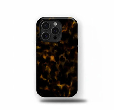 Personalized Tortoise Shell Print iPhone 14 13 Tough Case Phone Case