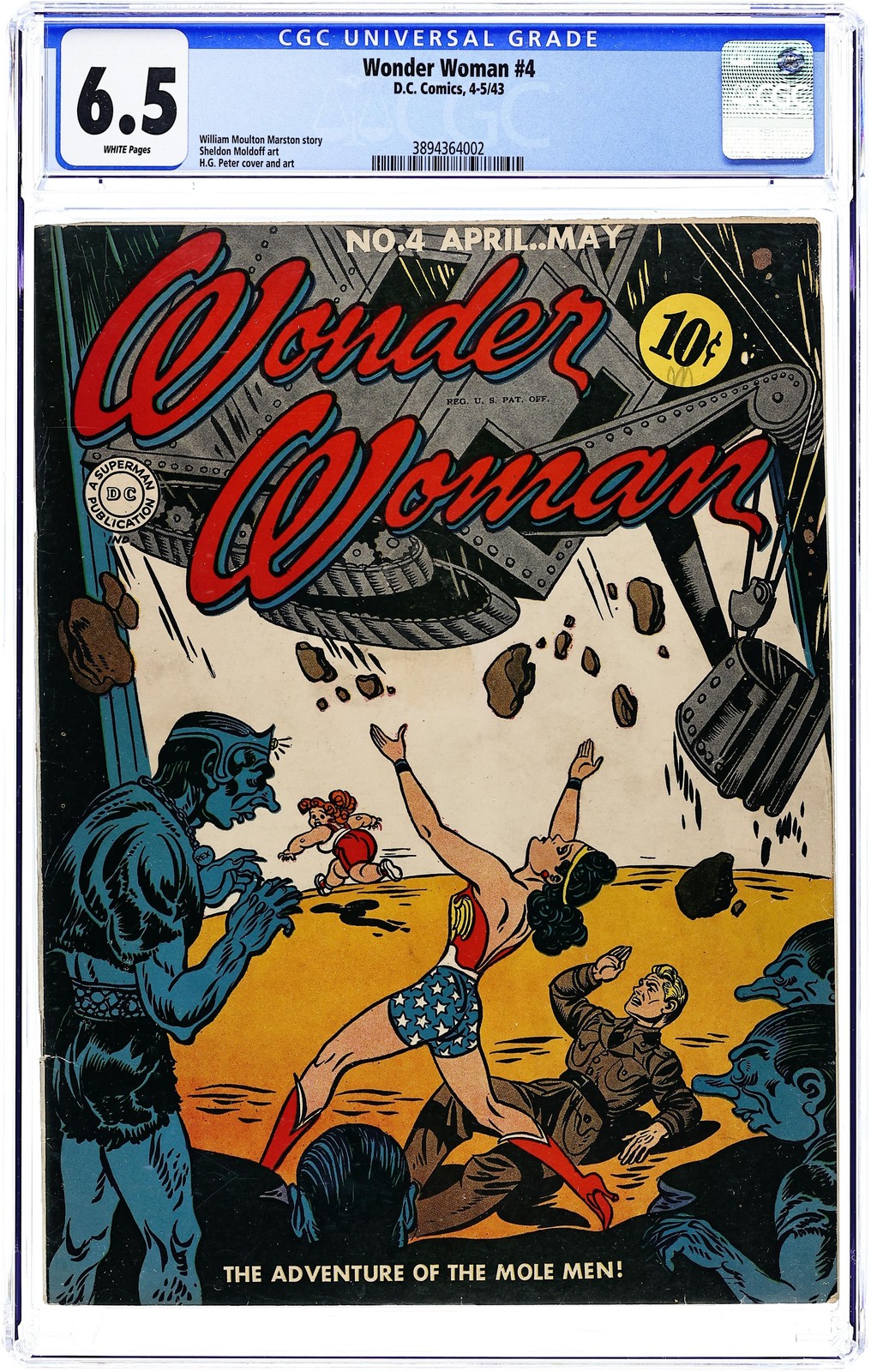 Wonder Woman #4 CGC 6.5 1943 3894364002