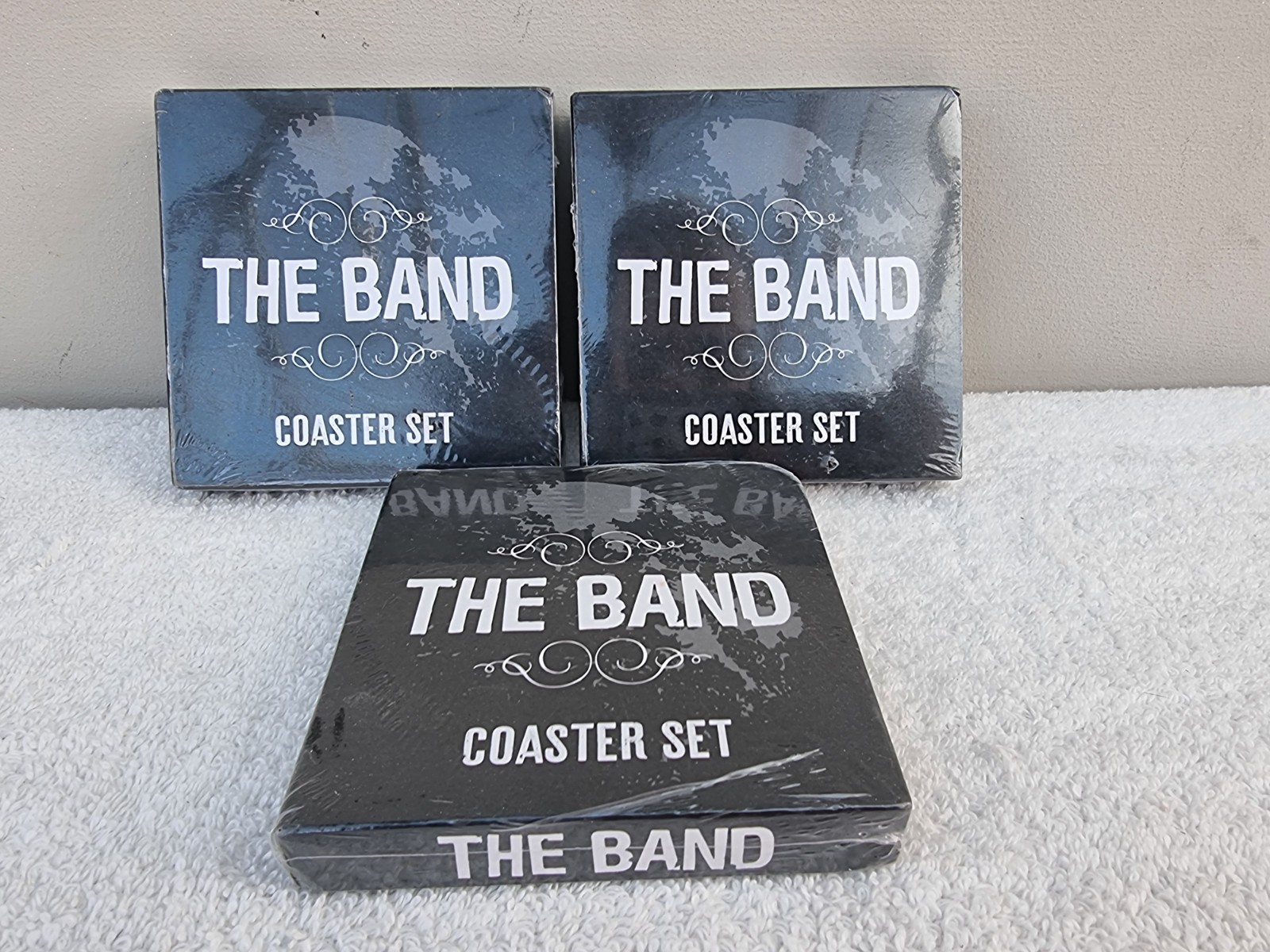 The Band 3x Set Of 4 Cork Drinks Coasters Bundle New & Sealed