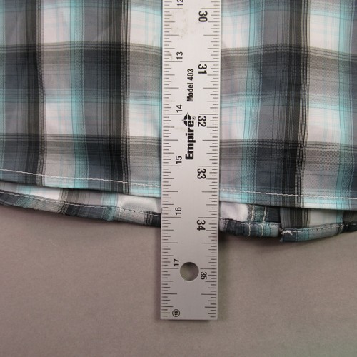 Ariat Shirt Mens Large Short Sleeve Button Front Pocket Outdoors Plaid Workwear - Picture 10 of 10