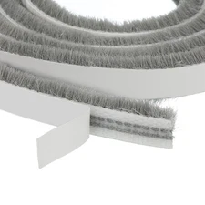 32.8 ft 0.28 Inch Wide x 0.24 Inch Thick Self Adhesive Window Seal Strip, Grey