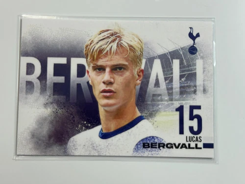 2024-25 Futera FX Tottenham Landscape Blue #10 Lucas Bergvall RC 01/10
