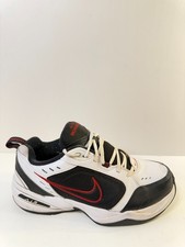 Nike Air Monarch IV Training Shoe 4E - White/Black/Varsity Red, Size 9 US