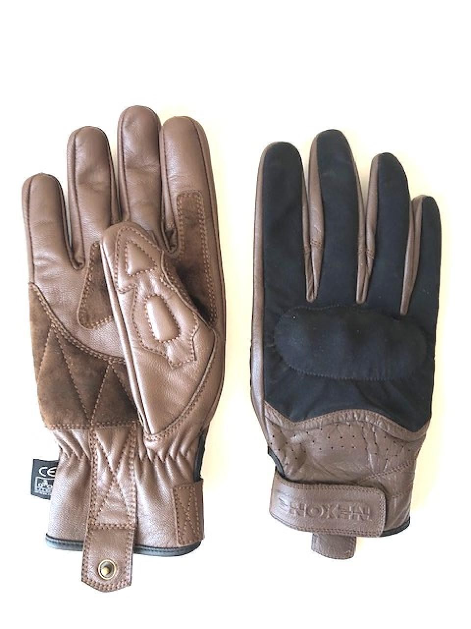 Gants de route Nexone en cuir marron de qualité supérieure pour homme XS