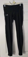 Under Armour Leggings Girl's Size Medium Black Compression Ankle Activewear Run