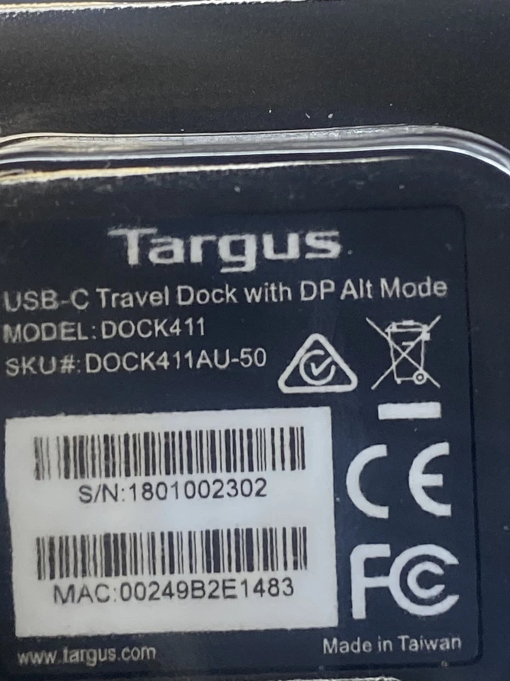 Base de viaje Targus USB-C con DP Alt-Mode Dock411 Foto 2 de 4