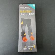 ActionHeat AA Battery Heated Socks - Unisex Cotton Warm Socks w/Built-in Heat...