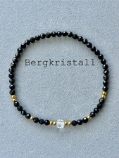 ✨ Armband „Kraft des Schutzes” – Schwarzer Turmalin & Bergkristall