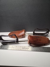 VINTAGE ROCHESTER SHOE TREE CO Travel Tree NO. 4 SPLIT-TOE WOODEN SHOE KEEPERS