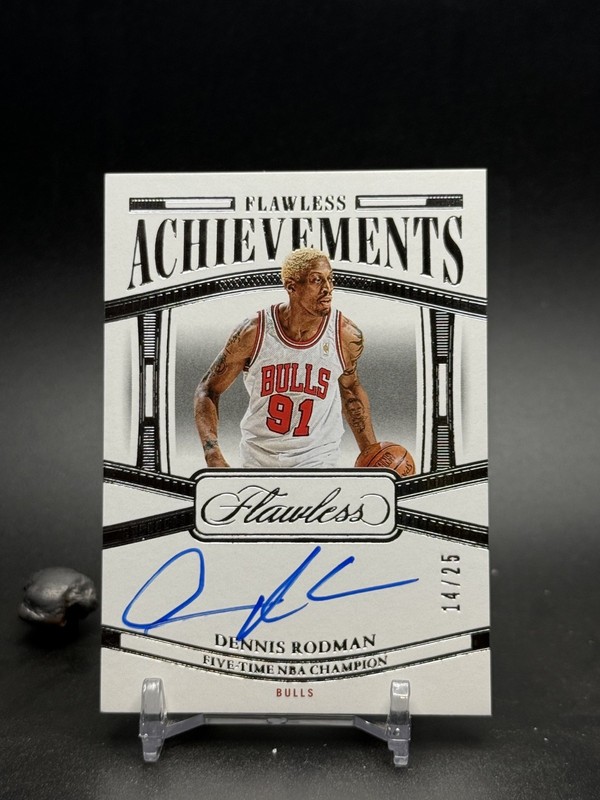 2023 Panini Flawless Achievements Auto /25 #FA-DRM Dennis Rodman