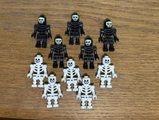 10 NEW LEGO SKELETONS LOT halloween minifigures figures pirates castle bone dead