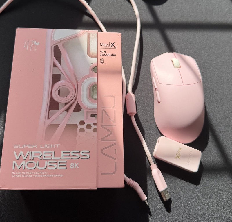 Lamzu Maya X (Pink) 8K, 47g, original package, excellent condition - UK