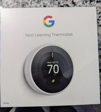 Google Nest 3rd Gen. Learning Smart Thermostat  T3017US - WHITE