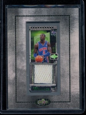 2003-04 Topps Rookie Matrix Mini Relics Ben Wallace Detroit Pistons #9